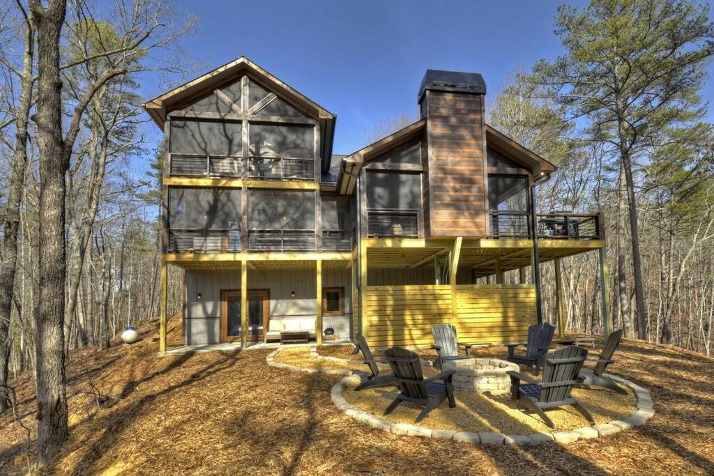 Villa Rosewood Retreat - Hot Tub Fire Pit Pool Table Blue Ridge Esterno foto
